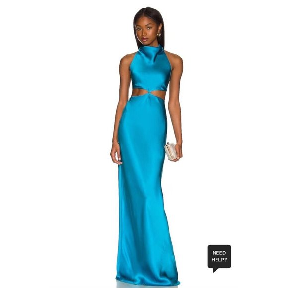 Amanda Uprichard Dresses & Skirts - Amanda Uprichard x REVOLVE Kaye Maxi Dress Maui Blue